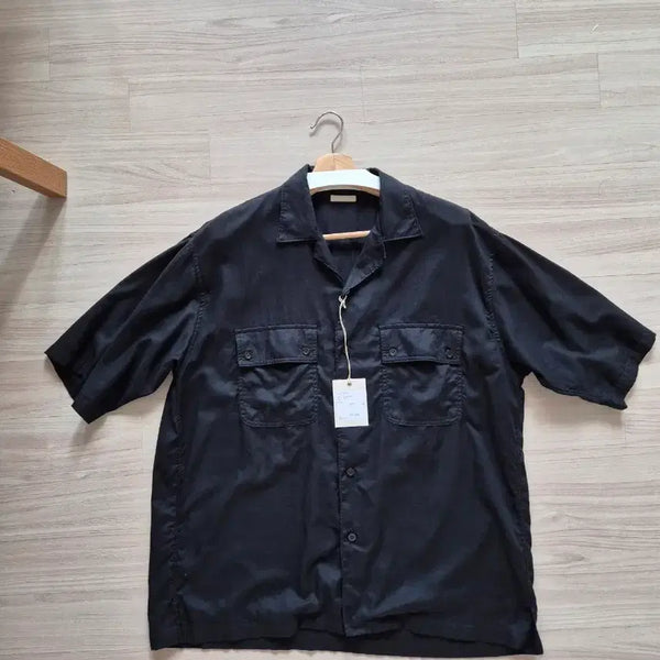 [BUNJANG] Ulterior Black Short-Sleeve Shirt Size 5 / [새제품] Ulterior 울테리어 블랙 셔츠 5