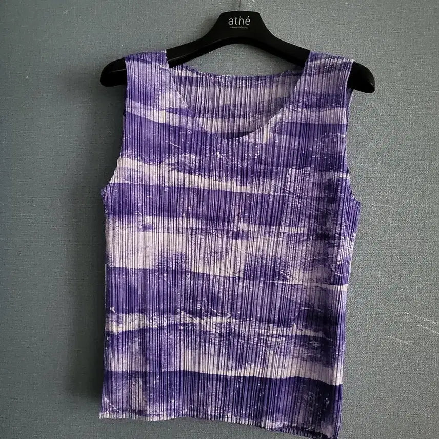 [BUNJANG] Pleats Please Purple Sleeveless Top / 플리츠 플리즈 퍼플 슬리브리스