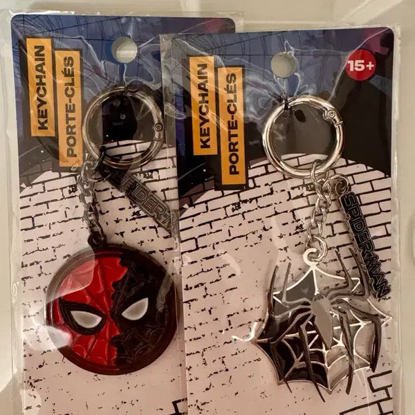 [BUNJANG] Spider-Man Metal Keychain 2 Types Sealed / 스파이더맨 메탈 키링 2종 미개봉