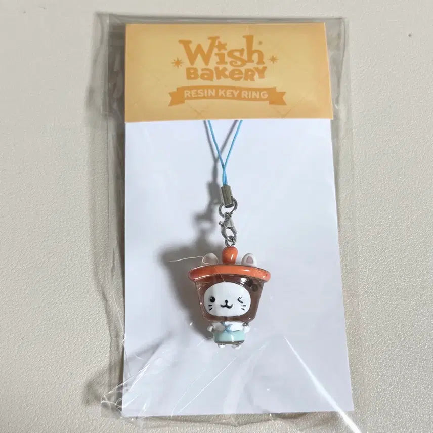 [BUNJANG] Wish Bakery Bubble Cat Sealed Resin Keychain / 위시베이커리 버블냥 미개봉 레진키링 양도