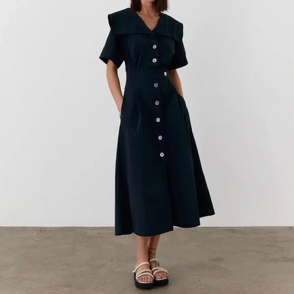 [BUNJANG] Mohan Navy Shirt Dress / 모한 셔츠드레스 네이비