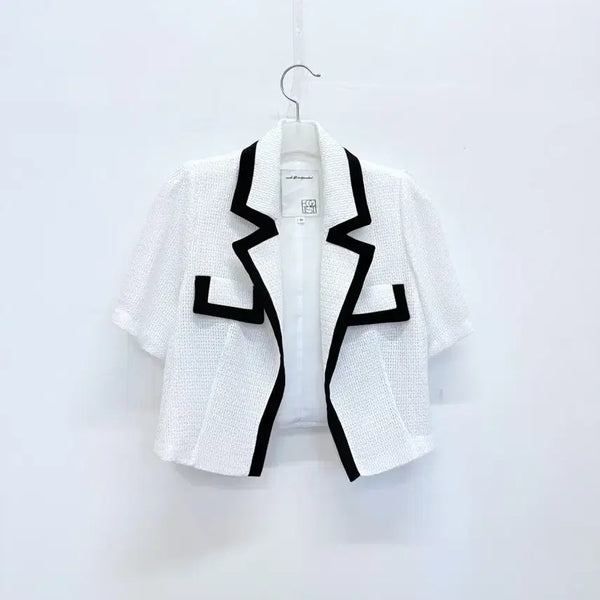 [BUNJANG] EGOIST Crochet Short Sleeve Jacket / 에고이스트 크로셰 반팔자켓 22년