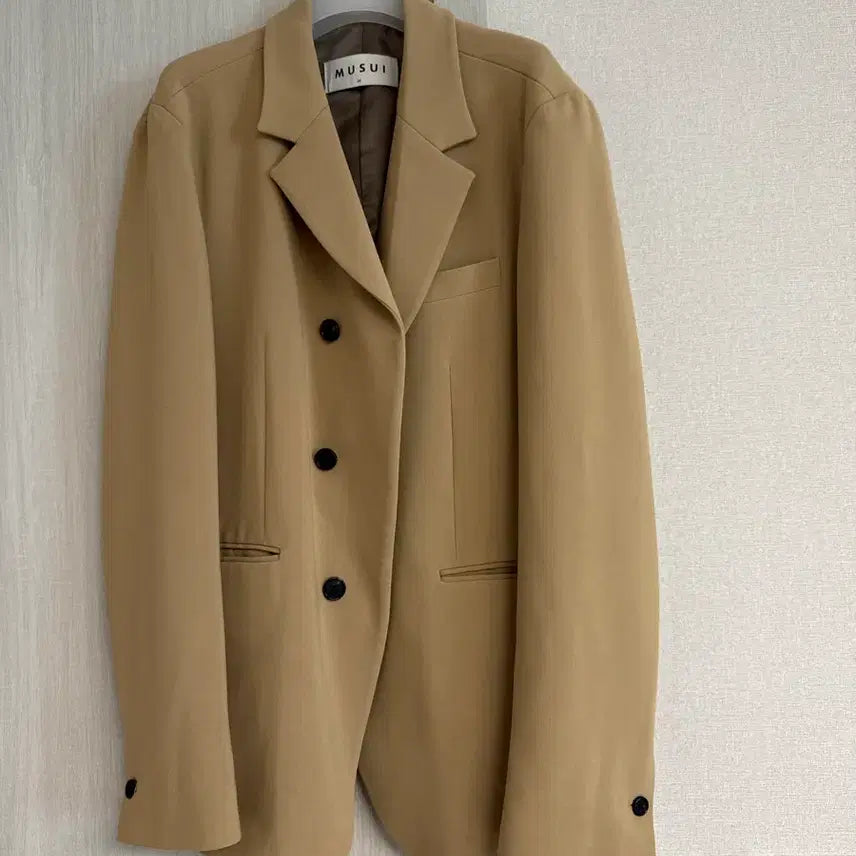 [BUNJANG] Basic Three-Button Jacket Beige Free Size / 자켓 베이지