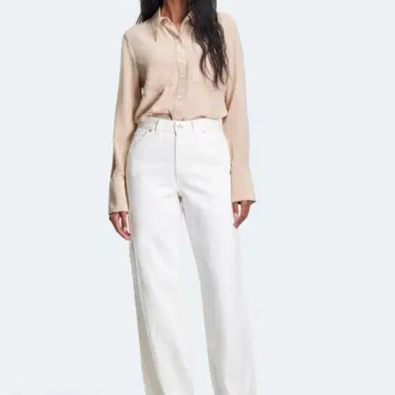 [BUNJANG] Levi's Women's Dad Utility White Jeans / 리바이스여성 대드유틸리티 화이트진 27 a3497-0004