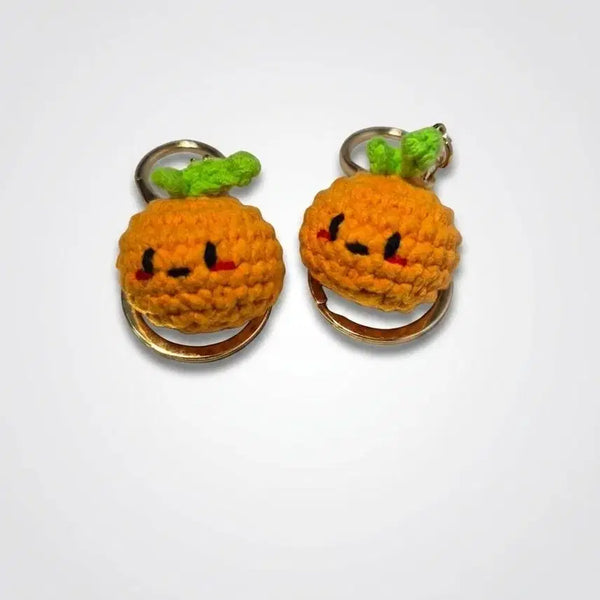 [BUNJANG] Hand-Knitted Tangerine Crochet Keychain - New, Gift-Ready / 직접 뜬 귀여운 귤 키링 판매해요! (선물 포장 완료) (새상품)