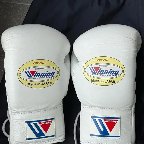 [BUNJANG] Winning Official 10oz White Boxing Gloves / 위닝 오피셜 10온스 화이트