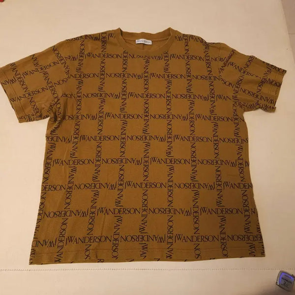 [BUNJANG] JW Anderson Logo T-Shirt Gold Brown / [L] JWANDERSON jw앤더슨 로고티셔츠 골드브라운
