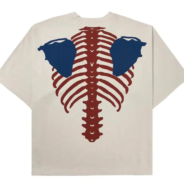 [BUNJANG] Capital Two-Tone Bone Pocket T-Shirt / [1][새상품]캐피탈 투톤 본 포켓 티셔츠