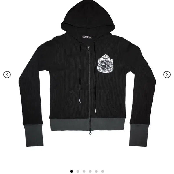 [BUNJANG] eessay Waffle Zip-Up Hoodie Charcoal / eessay 에세이 와플 후디 후드집업 챠콜