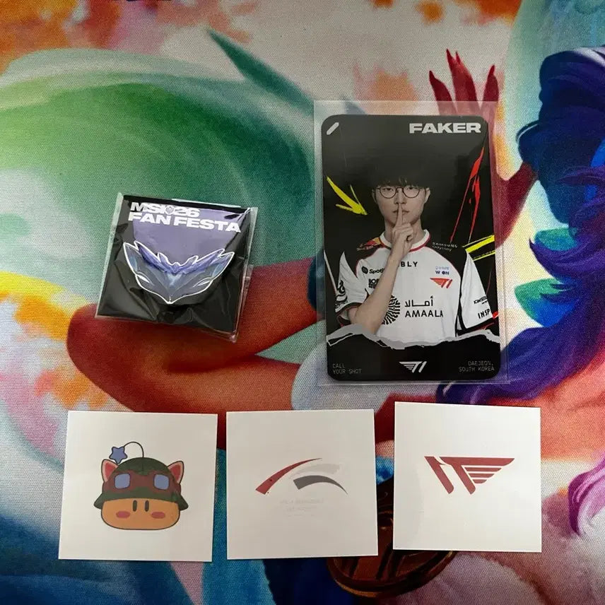 [BUNJANG] Faker Photocard & Daejeon Fan Festa Badge Set / 페이커 포카 및 대전 팬페스타 굿즈