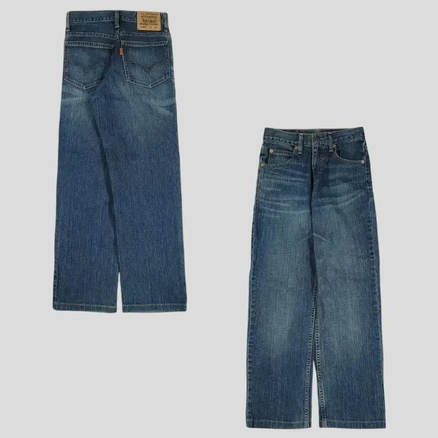 [BUNJANG] Levi's 00s Orange Tab Straight Fit Jeans / 리바이스 00s OT220 진청워싱 오렌지탭 스트레이트핏 청바지 데님팬츠 27