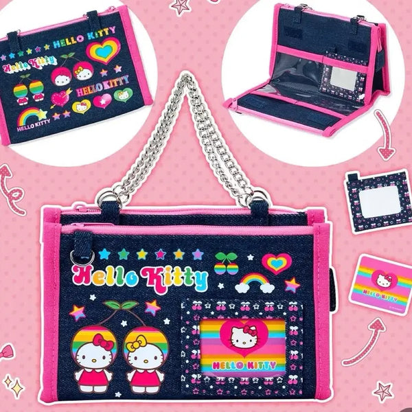 [BUNJANG] Sanrio (Mune Kyun) Heisei Hello Kitty Denim Pouch / 무네큥 헤이세이 헬로키티 데님파우치