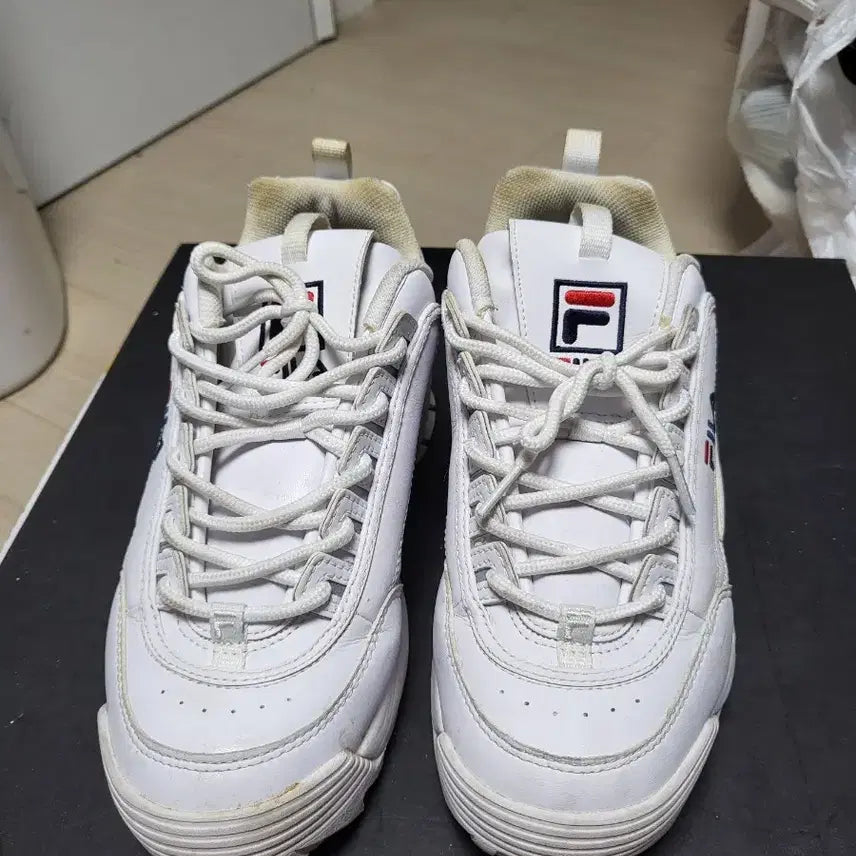 [BUNJANG] FILA Disruptor 2 White Sneakers Size 260 / 휠라 디스럽터2 흰색 운동화 260 상태매우좋음