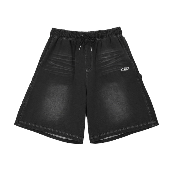 [BUNJANG] Born to Win Denim Like Bermuda Pants (Size 2, Black) / (새상품) 본투윈 데님 라이크 버뮤다 팬츠 2size 블랙 헬창 러닝