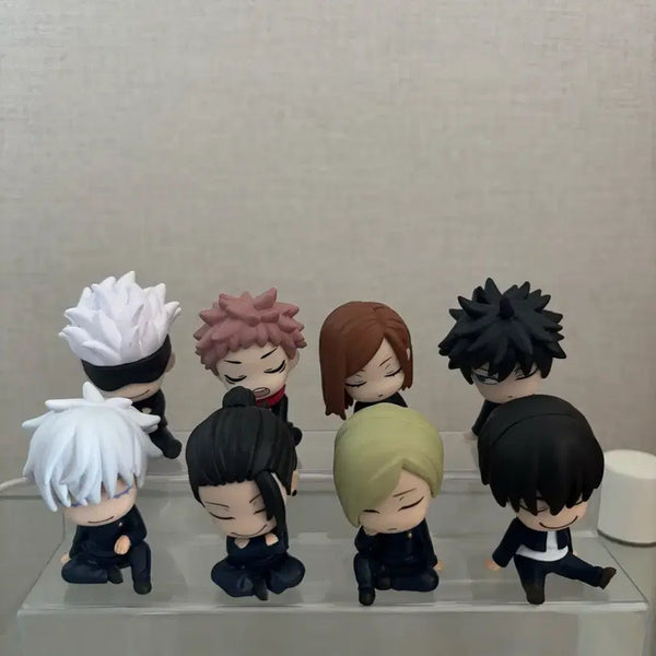 [BUNJANG] Jujutsu Kaisen Shoulder Perch Figure Bundle Set (8 Types) / 주술회전 어깨쿵 피규어 8개 일괄 고죠 게토 메구미
