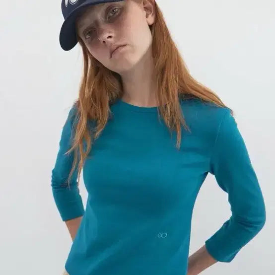 [BUNJANG] ENZO BLUES Basic 3/4 Sleeve Shirt (Cobalt Blue) / ENZO BLUES 엔조 블루스 베이직 3/4 슬리브 셔츠 (Cobalt Blue)