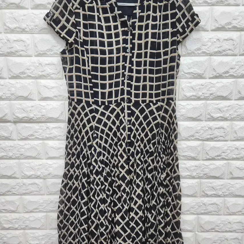 [BUNJANG] Keith Pattern Midi Dress Size 88-92-165 / 키이스 원피스 88-92-165사이즈 k1199