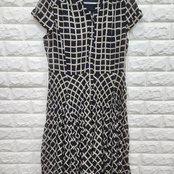 [BUNJANG] Keith Pattern Midi Dress Size 88-92-165 / 키이스 원피스 88-92-165사이즈 k1199
