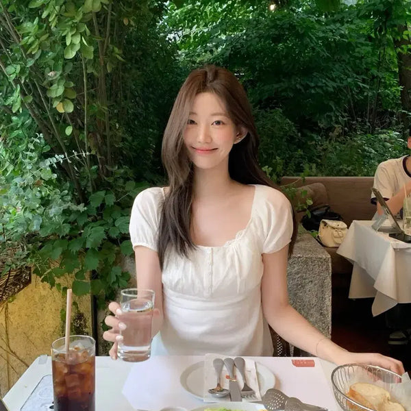 [BUNJANG] JENNIE O Dove Button Blouse / 제니오 도브 버튼 블라우스