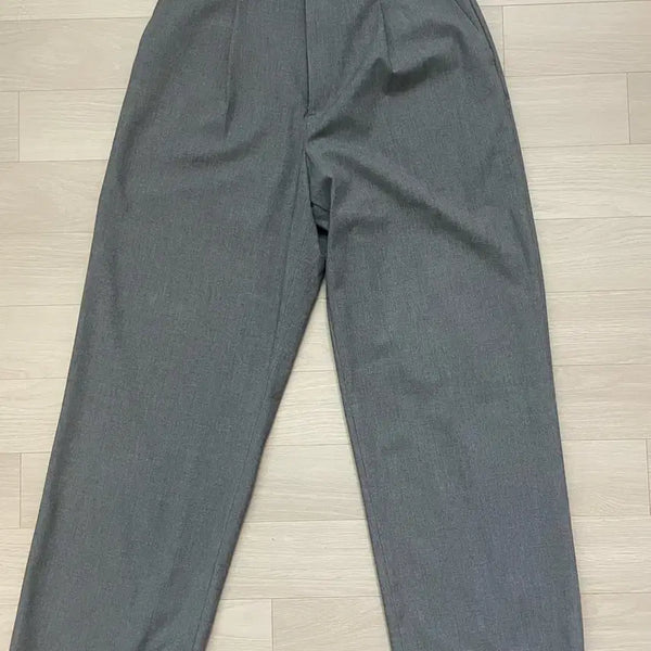 [BUNJANG] Uniqlo Tuck Wide Pants Grey S / 유니클로 턱와이드 팬츠 그레이S