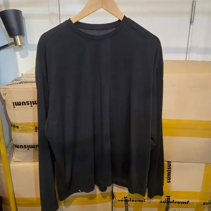 [BUNJANG] Xexymix Long Sleeve T-Shirt Black F / 젝시믹스 긴팔 티셔츠 블랙 F