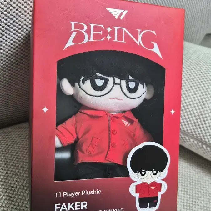[BUNJANG] T1 Faker 2026 Player Plushie (20cm, Sealed) / 미개봉/공식정품] 2026 T1 페이커 20cm 인형 (Player Plushie)