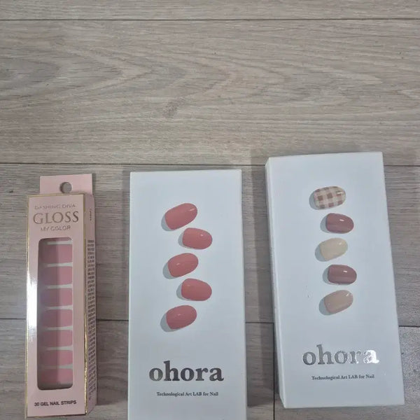 [BUNJANG] Ohora Gel Nail Stickers Set (3 Types) / 오호라 젤네일 스티커 3종