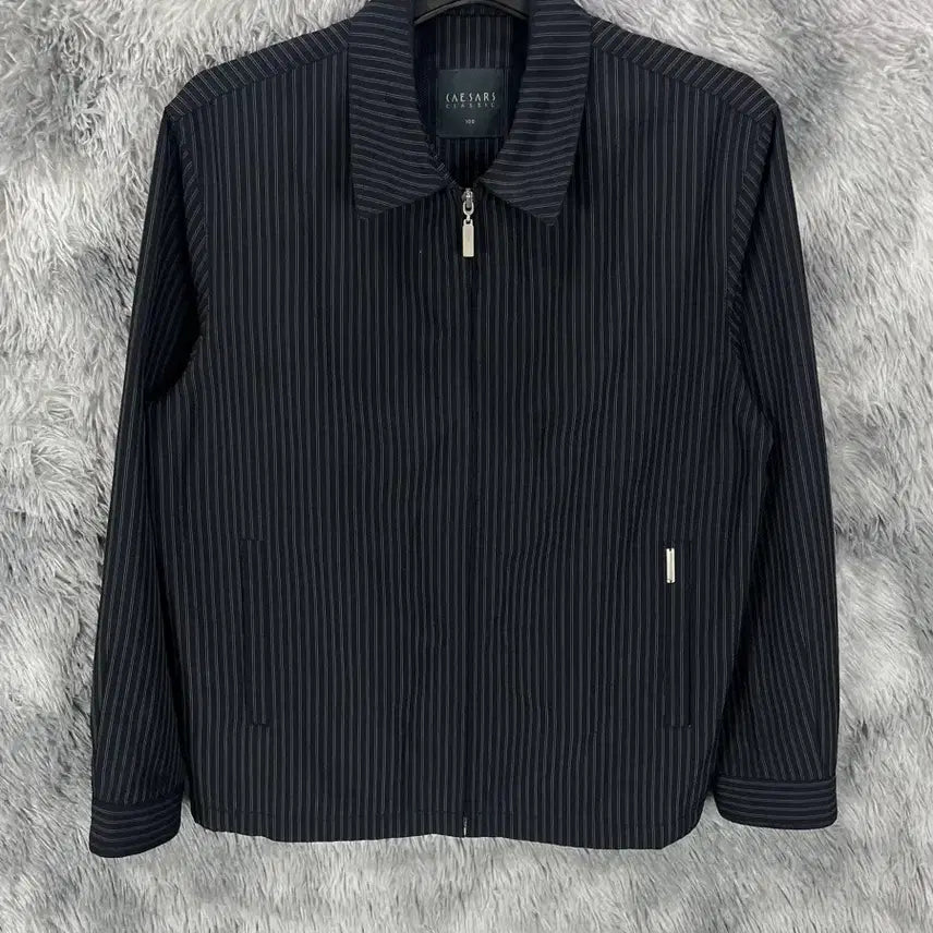 [BUNJANG] 90s Vintage Minimalist Stripe Blouson Jacket / 90s 빈티지 아카이브 미니멀 스트라이프 블루종 자켓y 6550