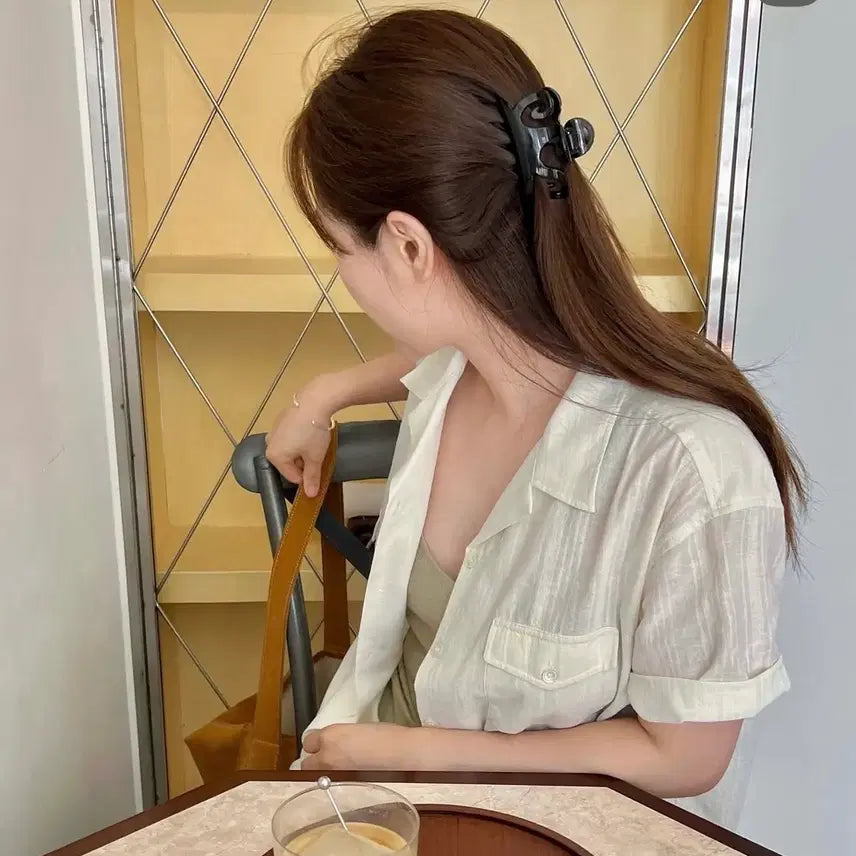 [BUNJANG] Kair Melo Two-Pocket Shirt Ivory / 카이르셔츠! 얼바닉30 낫띵리튼 문달 에토스 아모멘토 게드 더바넷 lfm