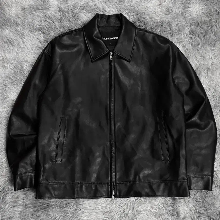 [BUNJANG] Dopejason Vegan Leather Single Leather Jacket / 도프제이슨 비건레더 싱글 가죽 자켓y 6552