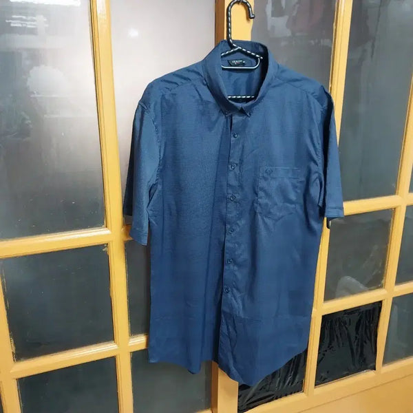 [BUNJANG] PAT Men's Short Sleeve Shirt Navy Size 100 / PAT 남성100 반팔 셔츠