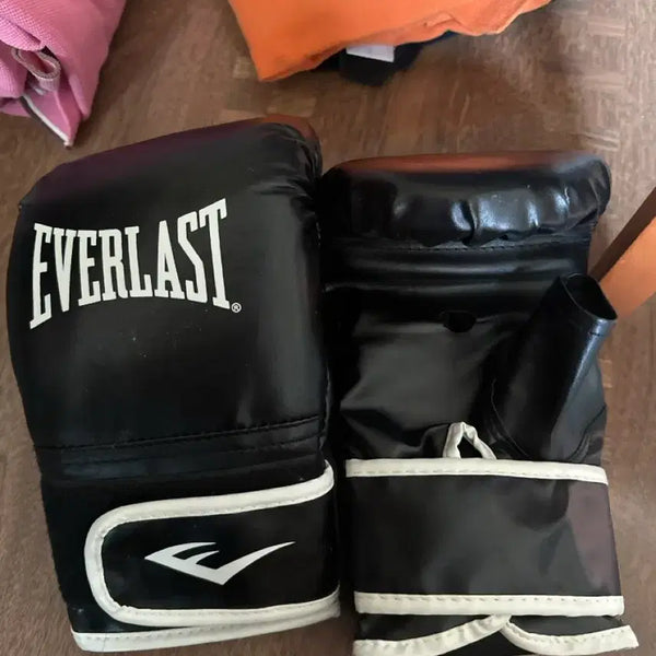 [BUNJANG] Everlast Boxing Gloves Black / 에버라스트 복싱 글러브 블랙