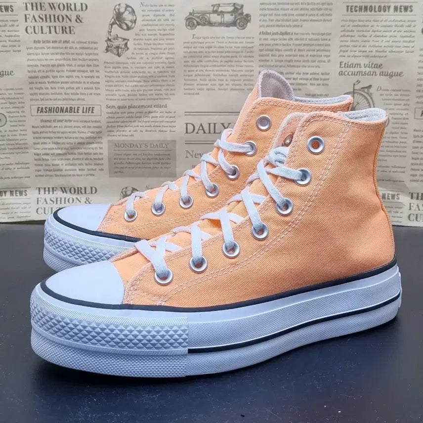 [BUNJANG] Converse Chuck Taylor Lift Fluorescent High Top Shoes (230mm) / 컨버스 척테일러 리프트 형광하이탑 230