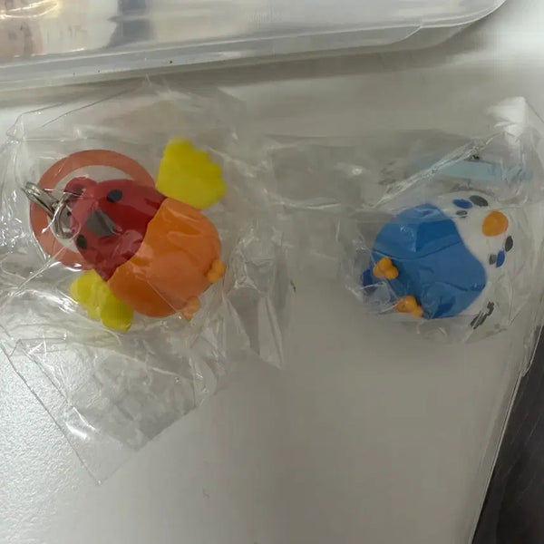 [BUNJANG] Parrot Gacha Keyring / 앵무새 가챠 메지루시 키링