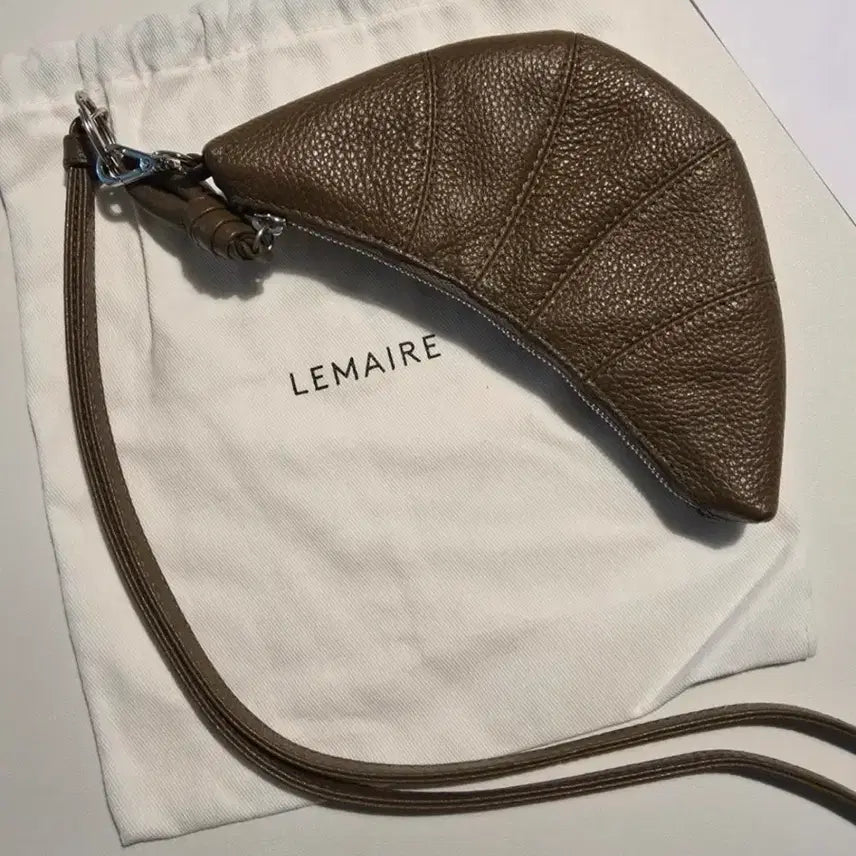 [BUNJANG] Lemaire Coin Purse Olive Brown Gustrap Version / 르메르 코인펄스