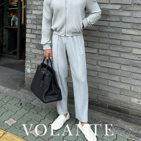 [BUNJANG] Volante Pleated Pants Grey Size 3 / (새상품) 볼란테 플리츠 팬츠 그레이 3size 헬스 러닝