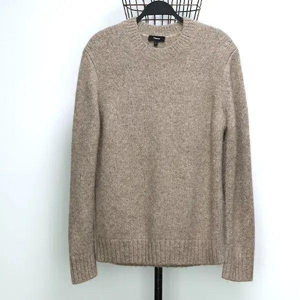 [BUNJANG] Theory Beige Alpaca Knit Sweater / 띠어리 베이지 알파카 니트 S 남성100 / 중고품 정품
