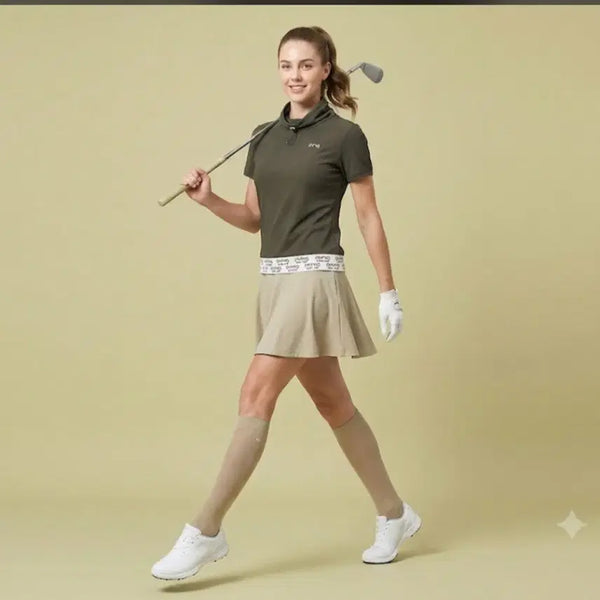 [BUNJANG] Ping Golf Women's Short Sleeve Polo Shirt Khaki 90 / 핑골프 여성 반팔 카키 90