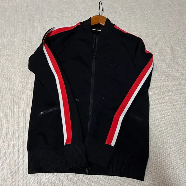 [BUNJANG] Onitsuka Tiger Black Track Top Zip-Up Jacket M / 오니츠카타이거 블랙 트랙탑 집업 자켓 M