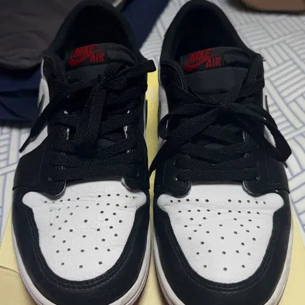[BUNJANG] Air Jordan 1 Retro Low OG "Black Toe" US 10 / 조던 1 레트로 로우 OG 블랙토 280사이즈