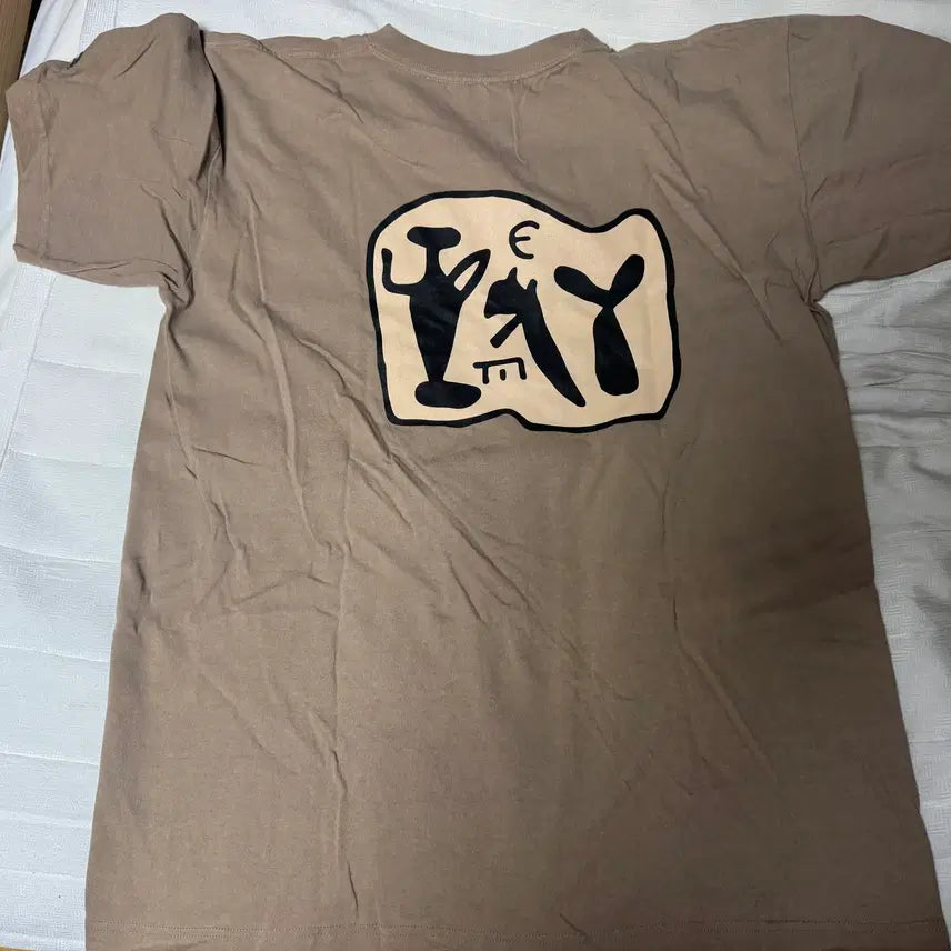 [BUNJANG] Endsandmeans Hieroglyph Print T-Shirt / [L] Endsandmeans 프린트 티셔츠 (Hieroglyph)