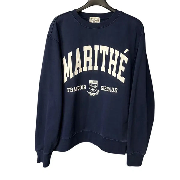 [BUNJANG] Marithe Francois Girbaud Women's Navy Sweatshirt / S 마리떼프랑소와저버 여성 네이비 맨투맨 티셔츠