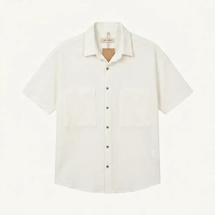 [BUNJANG] Tony Lawrence Embossed Short Sleeve Shirt Size 1 / 토니로렌스 엠보 반팔 셔츠 1사이즈 새상품