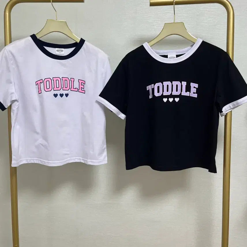 [BUNJANG] Melangeline Heart T-Shirt (Black) / 멜랑라인하트티(블랙)