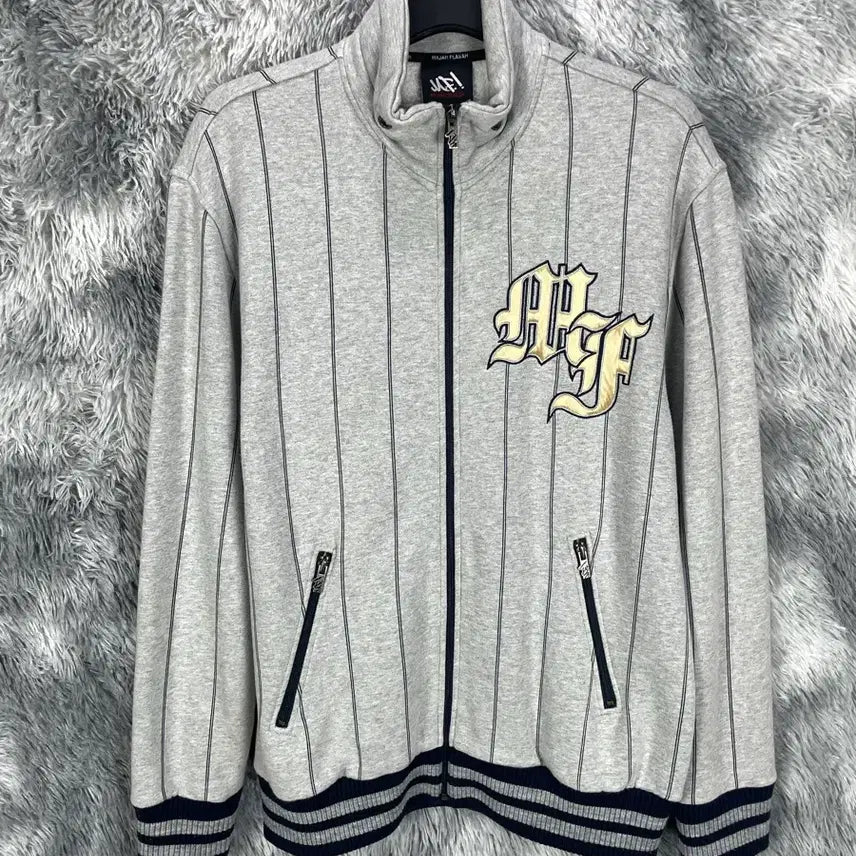 [BUNJANG] MAZABALAVA Y2K Old School Big Logo Baseball Sweat Jacket / 00s 마자플라바 y2k 올드스쿨 빅로고 베이스볼 스웻 자켓 y 6559