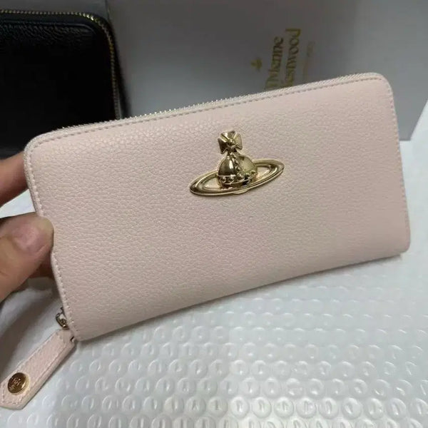 [BUNJANG] Vivienne Westwood Long Wallet Black/Pink / 비비안웨스트우드 장지갑 블랙/분홍색