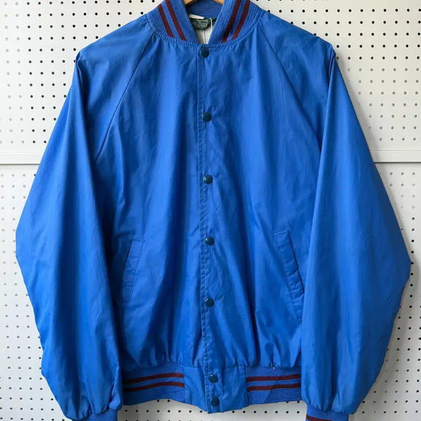 [BUNJANG] Habband 80's USA Nylon Varsity Jacket / 하반드 80's U.S.A 나일론 바시티 자켓