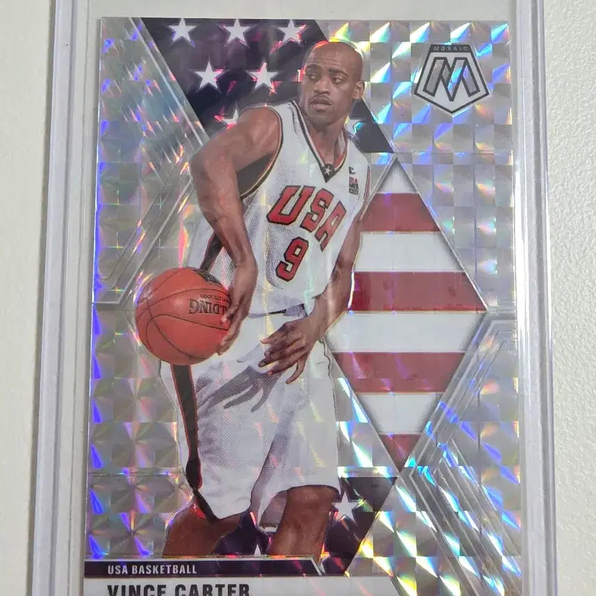 [BUNJANG] Vince Carter 2019-20 NBA Mosaic USA Silver Prizm Card / 2019-20 nba 빈스 카터 실버 프리즘 카드 USA