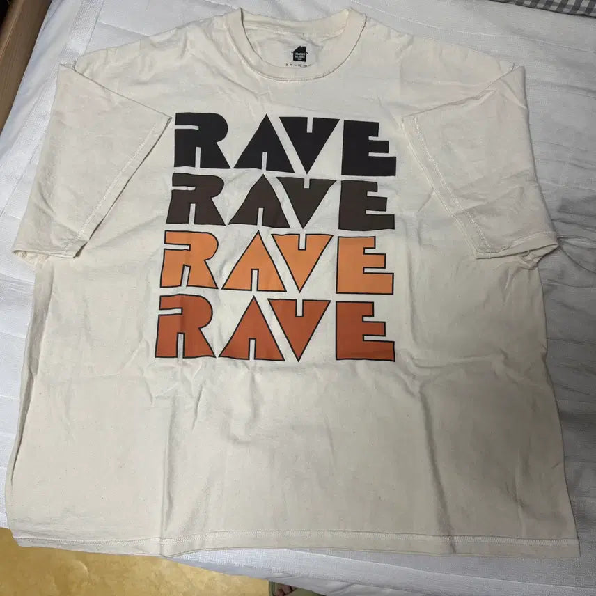 [BUNJANG] IS-NESS MUSIC Rave T-Shirt (Natural) / 이즈네스 IS-NESS MUSIC 티셔츠 (RAVE)