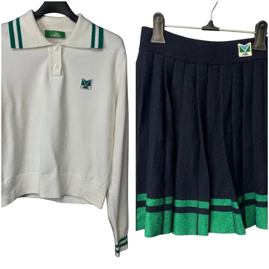 [BUNJANG] Lucky Marche Two-Piece Knit Set / F/M 럭키마르쉐 여성 투피스 니트 셋업